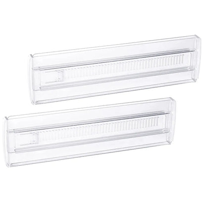 2Pcs Drawer Partition Board Adjustable Clear Drawer Dividers for Clothes Kitchen Organization Home Storage Tool